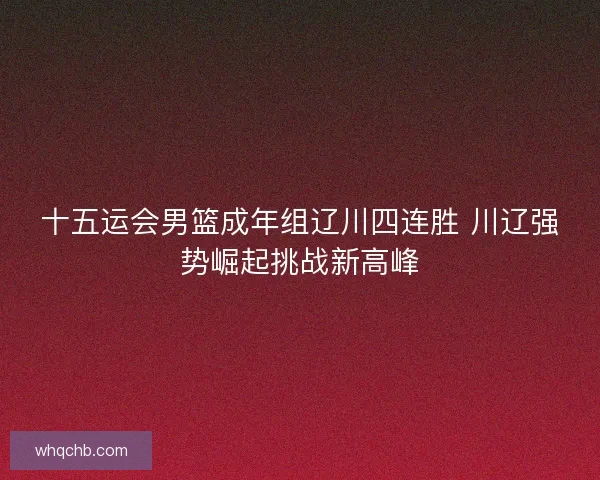 十五运会男篮成年组辽川四连胜 川辽强势崛起挑战新高峰